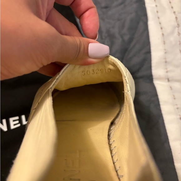 Chanel 36 Espadrilles ivory lambskin - Picture 11 of 14